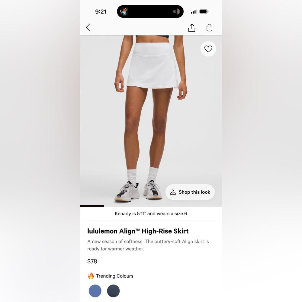 Lululemon Aligh Skirt